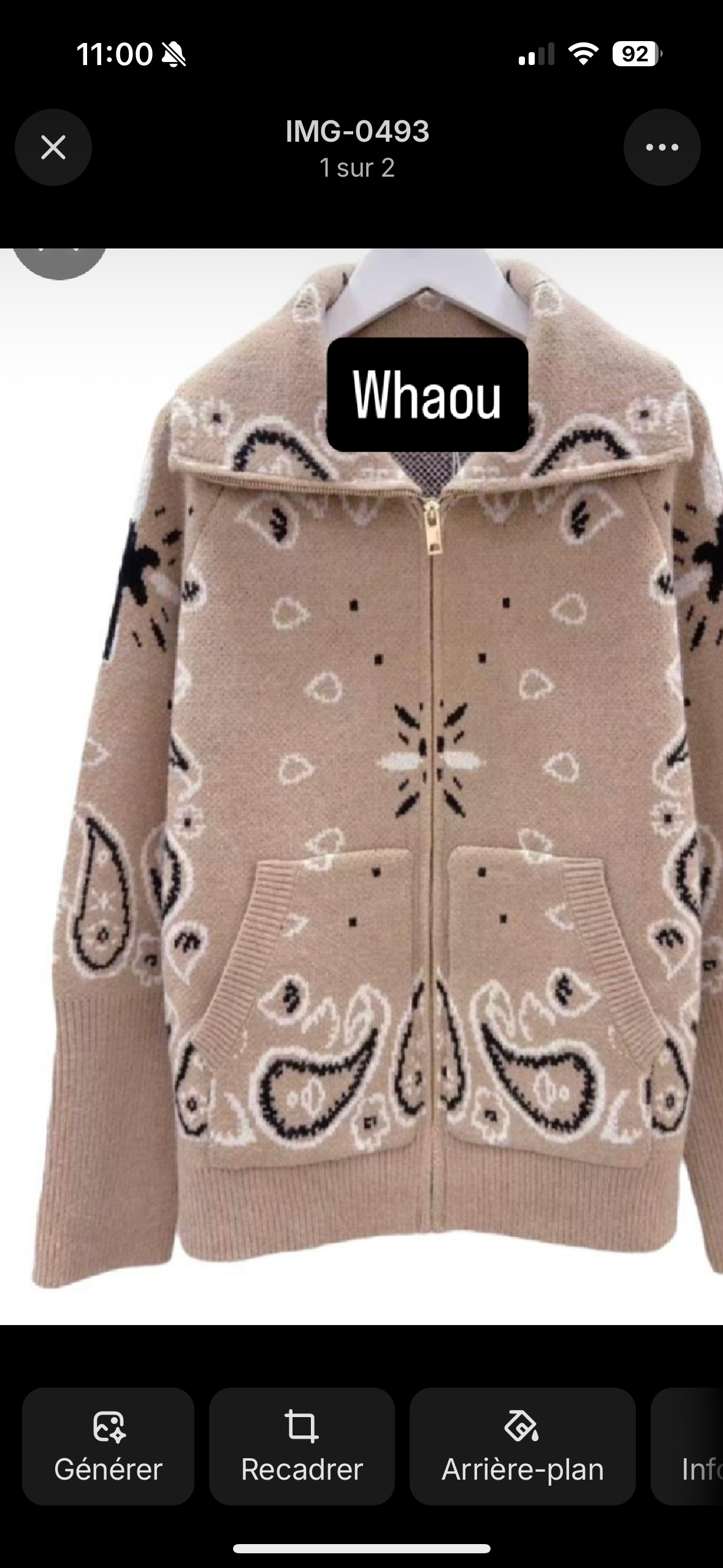 Gilet bandana Bordeau
